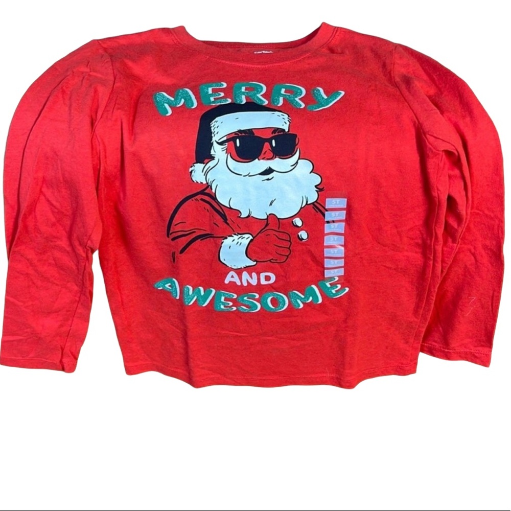 Carter’s Santa Christmas Shirt Size 2t